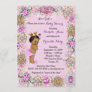 Princess Baby shower Invitation, Little Princess. Kaart