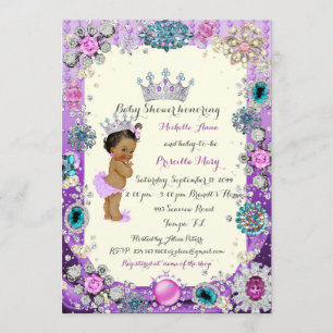 Princess Baby shower Invitation, Little Princess Kaart