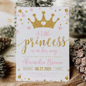 Princess Baby shower Invitation, Little Princess Kaart