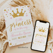 Princess Baby shower Invitation, Little Princess Kaart