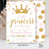 Princess Baby shower Invitation, Little Princess Kaart