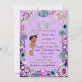 Princess Baby shower Invitation, Little Princess. Kaart (Voorkant)