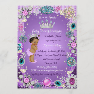 Princess Baby shower Invitation, Little Princess. Kaart