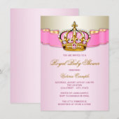 Princess Baby shower Kaart (Voorkant / Achterkant)