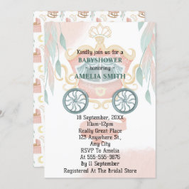 Princess Baby shower Kaart