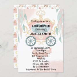 Princess Baby shower Kaart