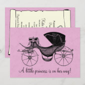 Princess Baby shower Kaart (Voorkant / Achterkant)