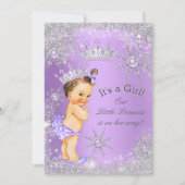 Princess Baby shower Lavender Wonderland Kaart (Voorkant)