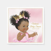 Princess Baby shower Papieren servetten (Voorkant)