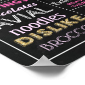 Princess Baby shower Party chalkboard poster (Hoek)