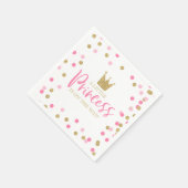 Princess Baby shower Party Napkin roze en goud Servet (Hoek)