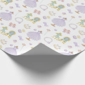 Princess Baby shower Pattern Cadeaupapier (Hoek)