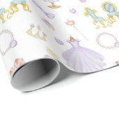 Princess Baby shower Pattern Cadeaupapier (Rol Hoek)