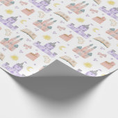 Princess Baby shower Pattern Cadeaupapier (Hoek)