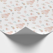 Princess Baby shower Pattern Cadeaupapier (Hoek)