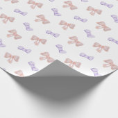 Princess Baby shower Pattern Cadeaupapier (Hoek)