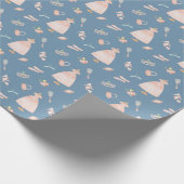 Princess Baby shower Pattern Cadeaupapier (Hoek)