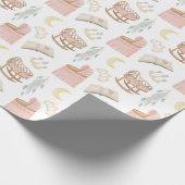 Princess Baby shower Pattern Cadeaupapier (Hoek)