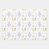 Princess Baby shower Pattern Inpakpapier Vel (Voorkant 3)