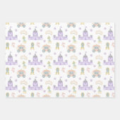 Princess Baby shower Pattern Inpakpapier Vel (Voorkant)