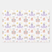 Princess Baby shower Pattern Inpakpapier Vel (Voorkant)