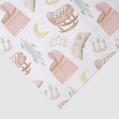 Princess Baby shower Pattern Tissuepapier (Detail)