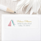 Princess Baby shower Return Address Label (Insitu)