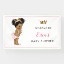 Princess Baby shower Roze achtergrondbanner