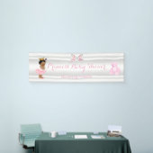 Princess Baby shower Roze Wit Etnisch Spandoek (Beurs)