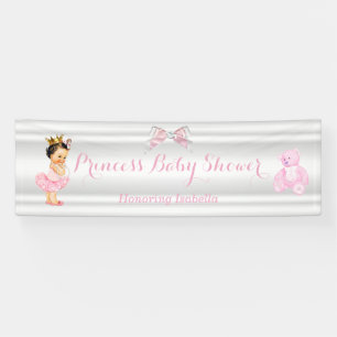 Princess Baby shower Roze Witte Brunette Baby Spandoek