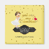 Princess Baby shower Save the Date | Mijn zonnesch Magneet (Voorkant)