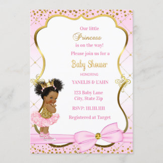 Princess Baby shower uitnodiging