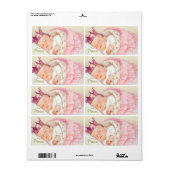  Princess Baby shower Waterflesetiketten Etiket (Full Sheet)