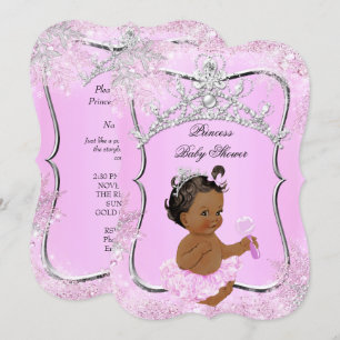 Princess Baby shower Wonderland Roze etnische afko Kaart