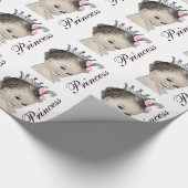 Princess Baby shower Wrapping Paper Cadeaupapier (Hoek)