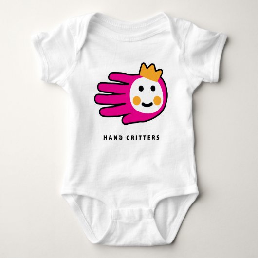 Princess baby T-shirt bodysuit (Voorkant)