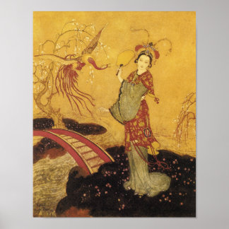 Princess Badoura door Edmund Dulac-Poster Poster