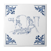  Princess Baking Kitchen Delfts Blauw & Wit Tegeltje (Voorkant)