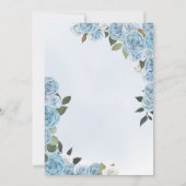 Princess Ball Blue Rozen Cinderella Quinceanera Kaart (Achterkant)