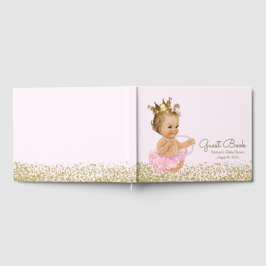Princess Ballerina Baby shower gastenboek (Volledig)