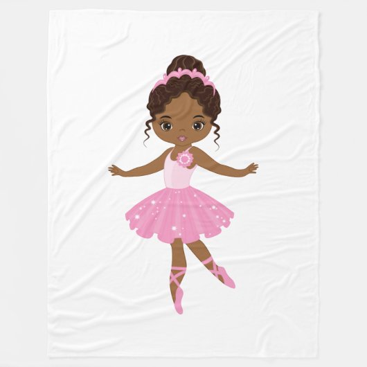 Princess Ballerina Blanket Fleece Deken (Voorkant)
