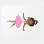 Princess Ballerina Blanket Fleece Deken (Voorkant (Horizontaal))