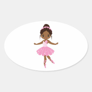 Princess Ballerina Ovale Sticker