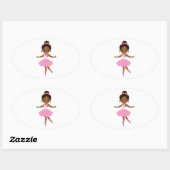 Princess Ballerina Ovale Sticker (Vel)