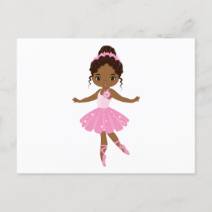 Princess Ballerina Uitnodiging Briefkaart