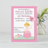 Princess Balloons Birthday Kaart (Staand voorkant)