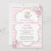 Princess baptism en verjaardagsuitnodiging kaart (Voorkant)