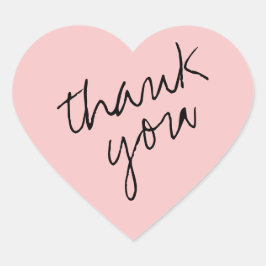 Princess Beauty Roze Hart Dank u Sticker