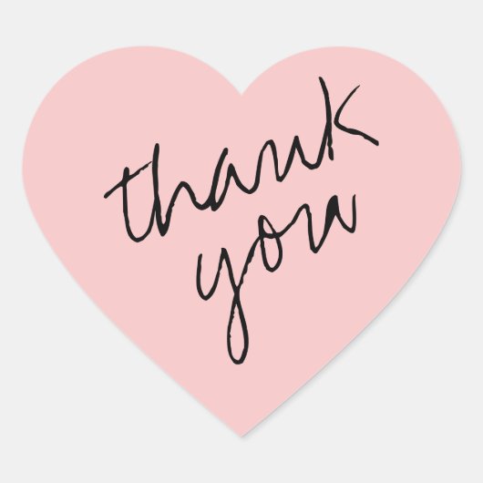 Princess Beauty Roze Hart Dank u Sticker (Voorkant)