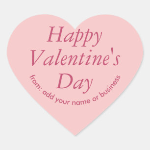 Princess Beauty Roze Hart Valentijns Sticker